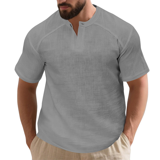 Men's Casual Solid Color Short Sleeve T-Shirt
